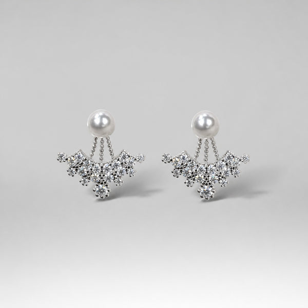 Versatile Crystal and Simulated Pearl Earrings